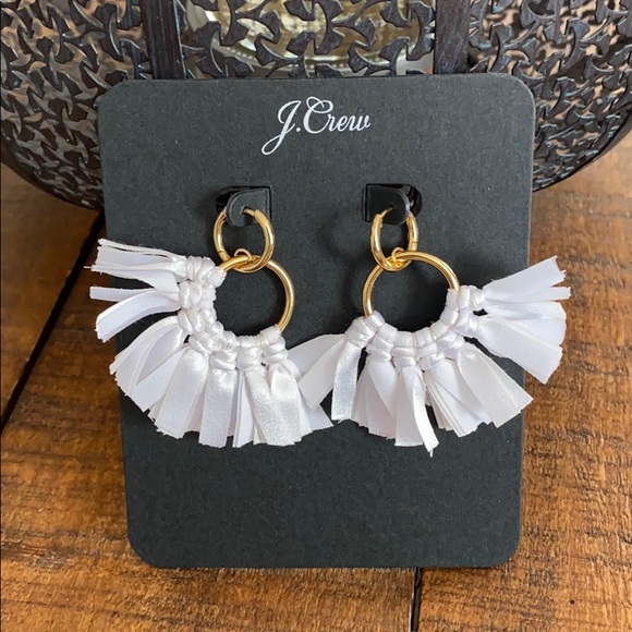 J. Crew Jewelry - J. Crew Conga Fabric Earrings